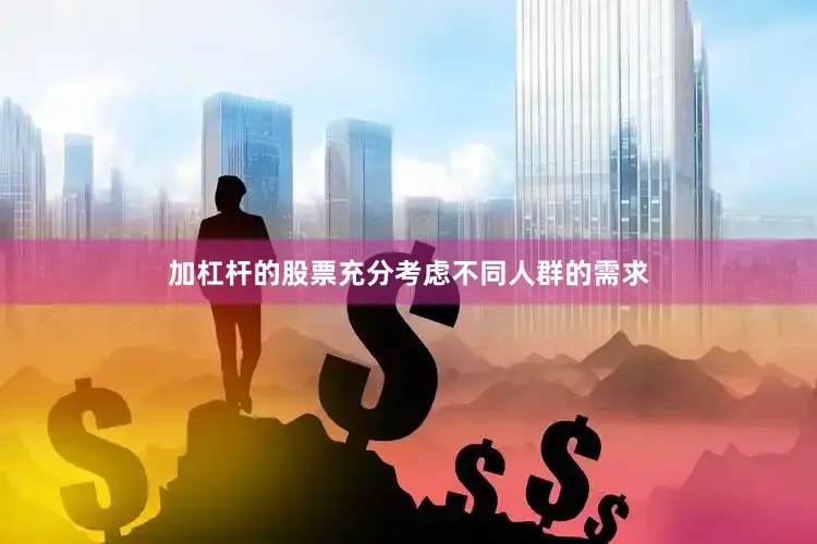 加杠杆的股票充分考虑不同人群的需求